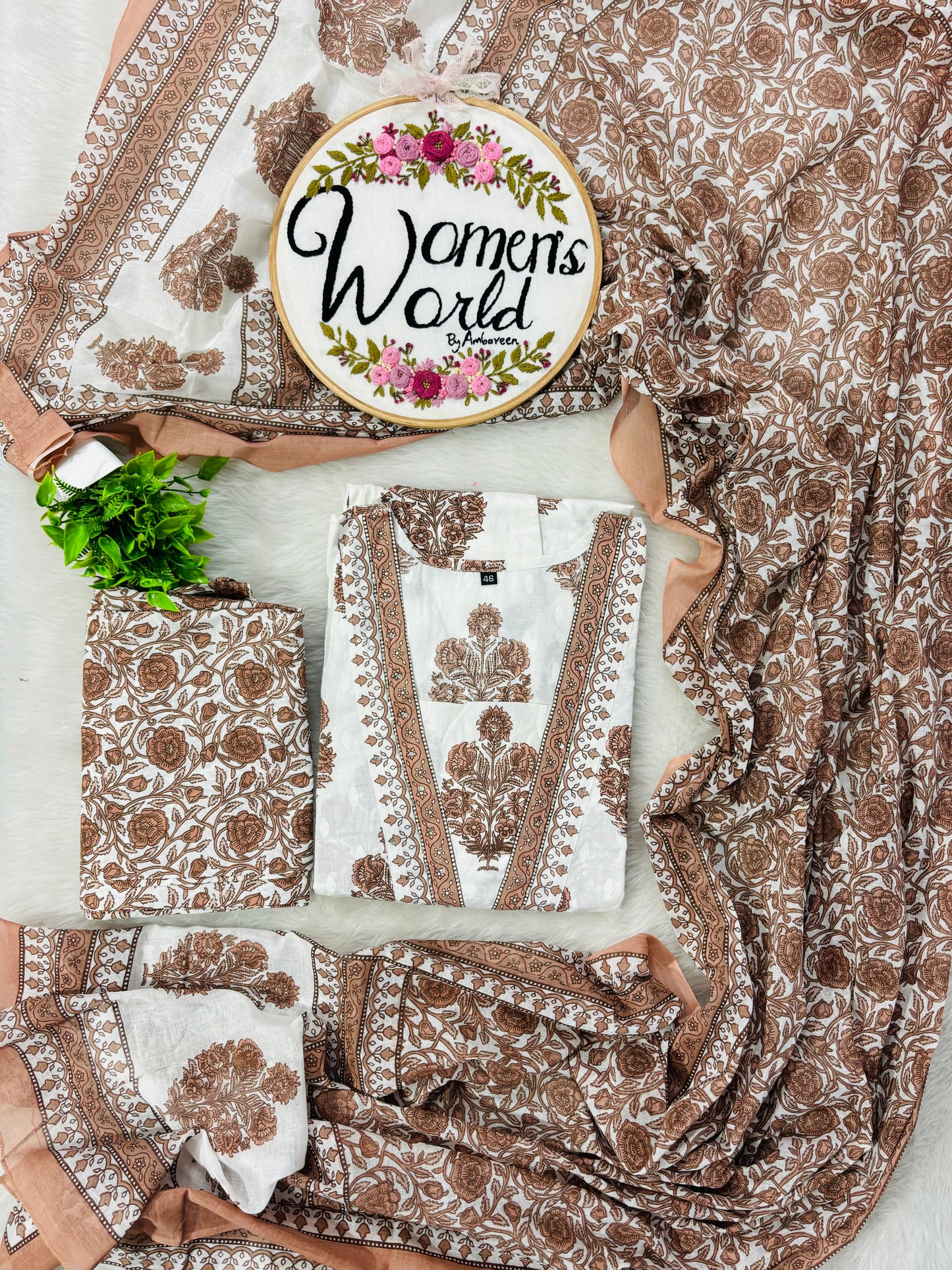 Cocoa Premium Anarkali Mal cotton