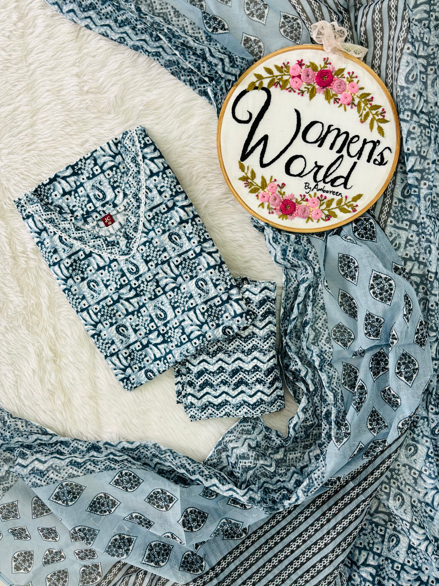 Stitched pure cotton suit