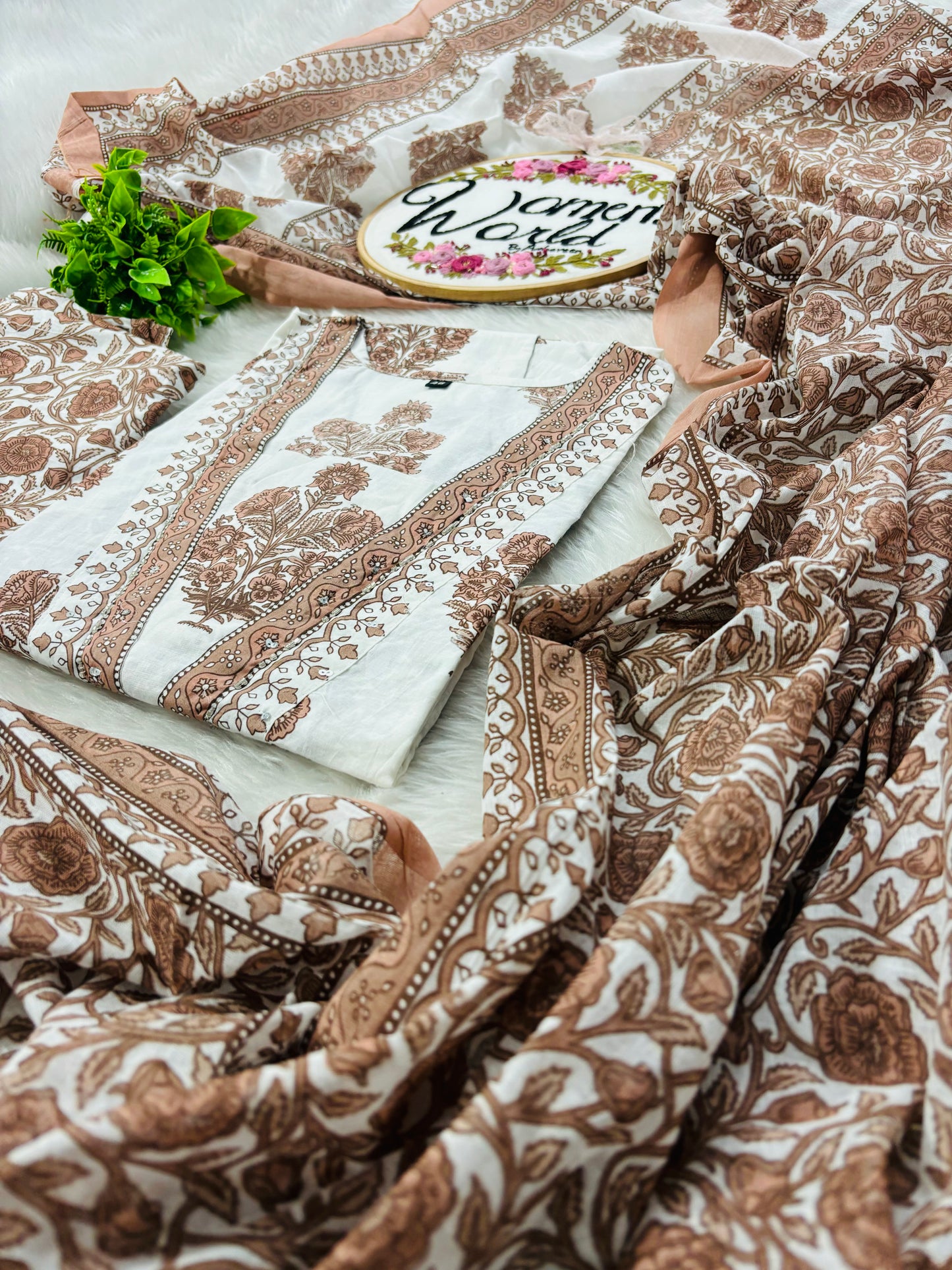 Cocoa Premium Anarkali Mal cotton