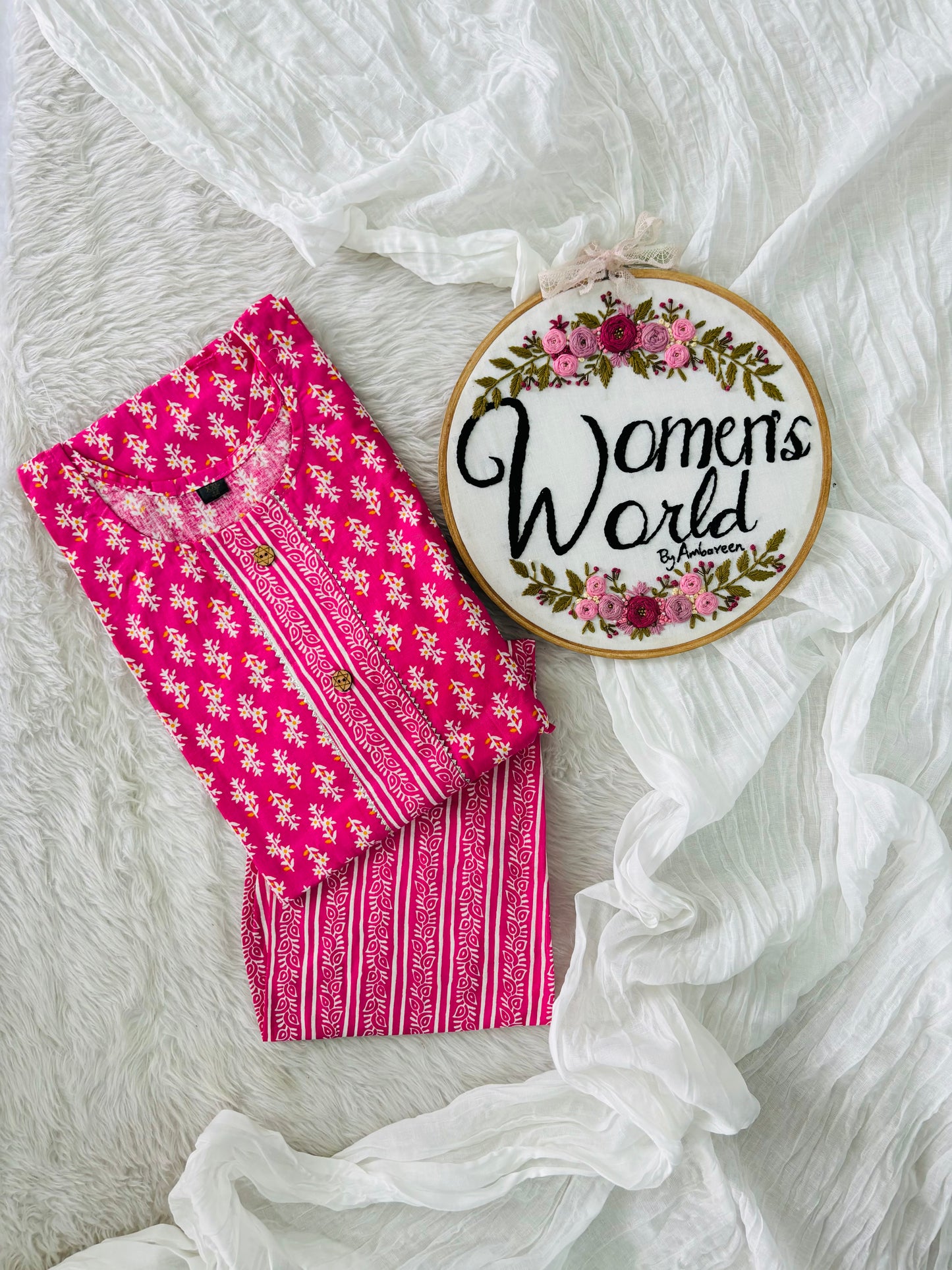 Stitched pure cotton suit