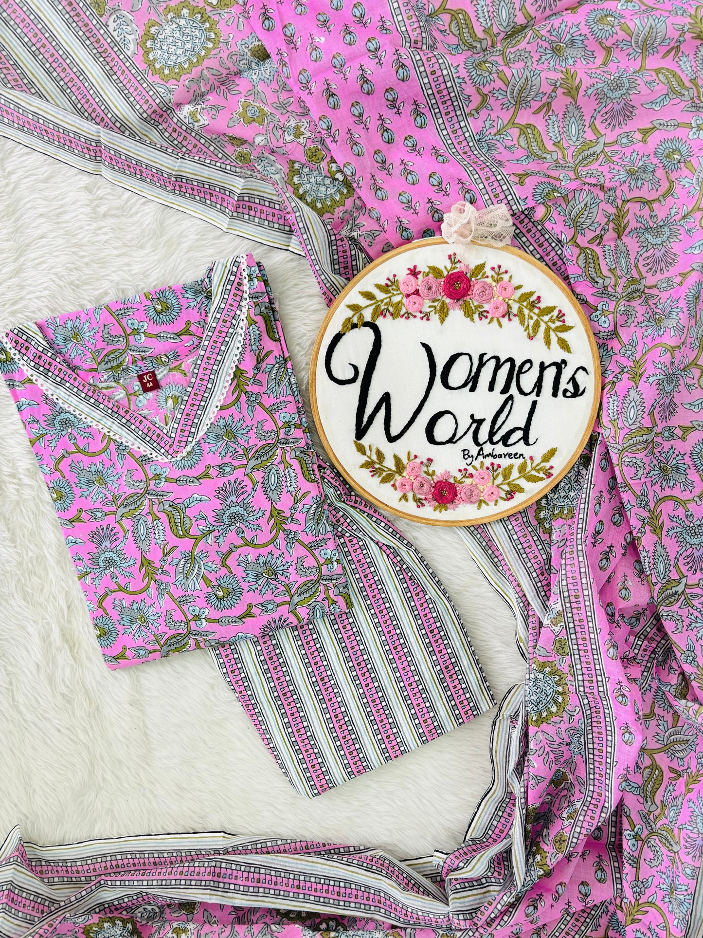 Stitched pure cotton suit