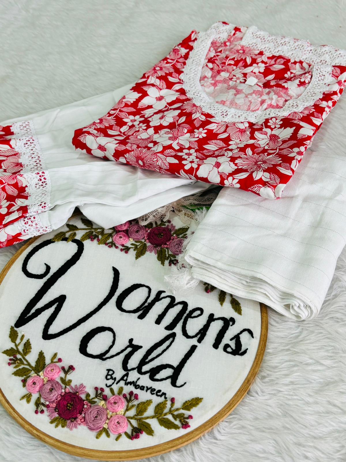 Floral Afghani suit.