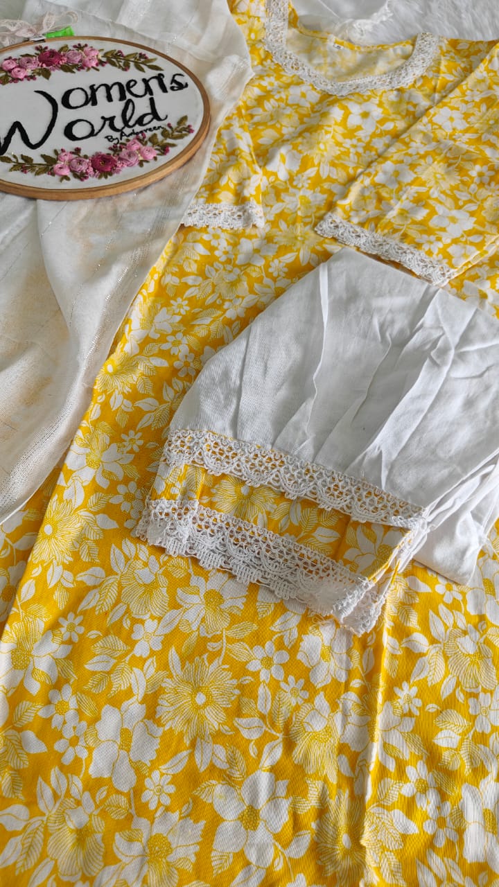 Trending yellow 💛 Afghani suit