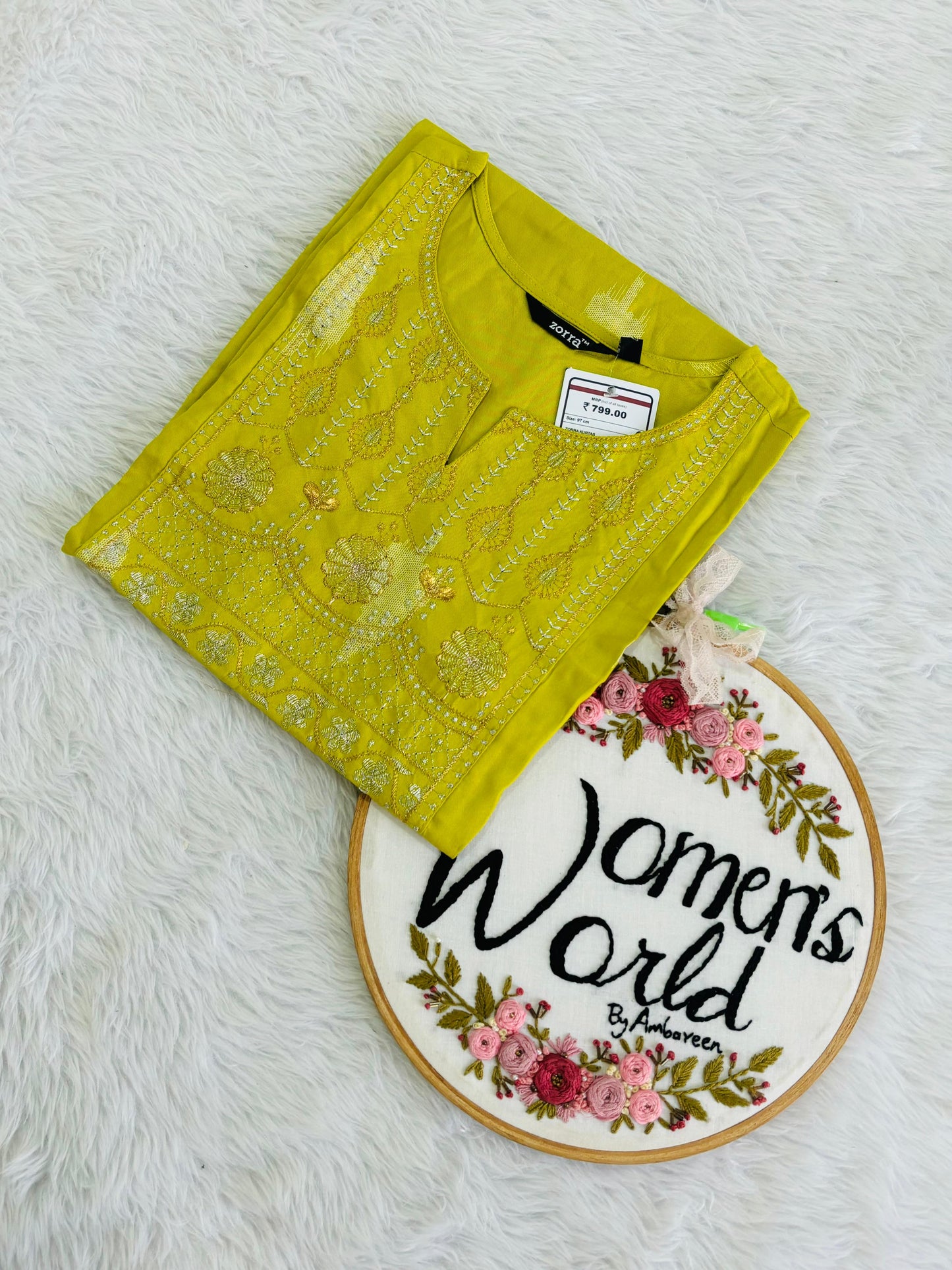 Branded embroidered kurti