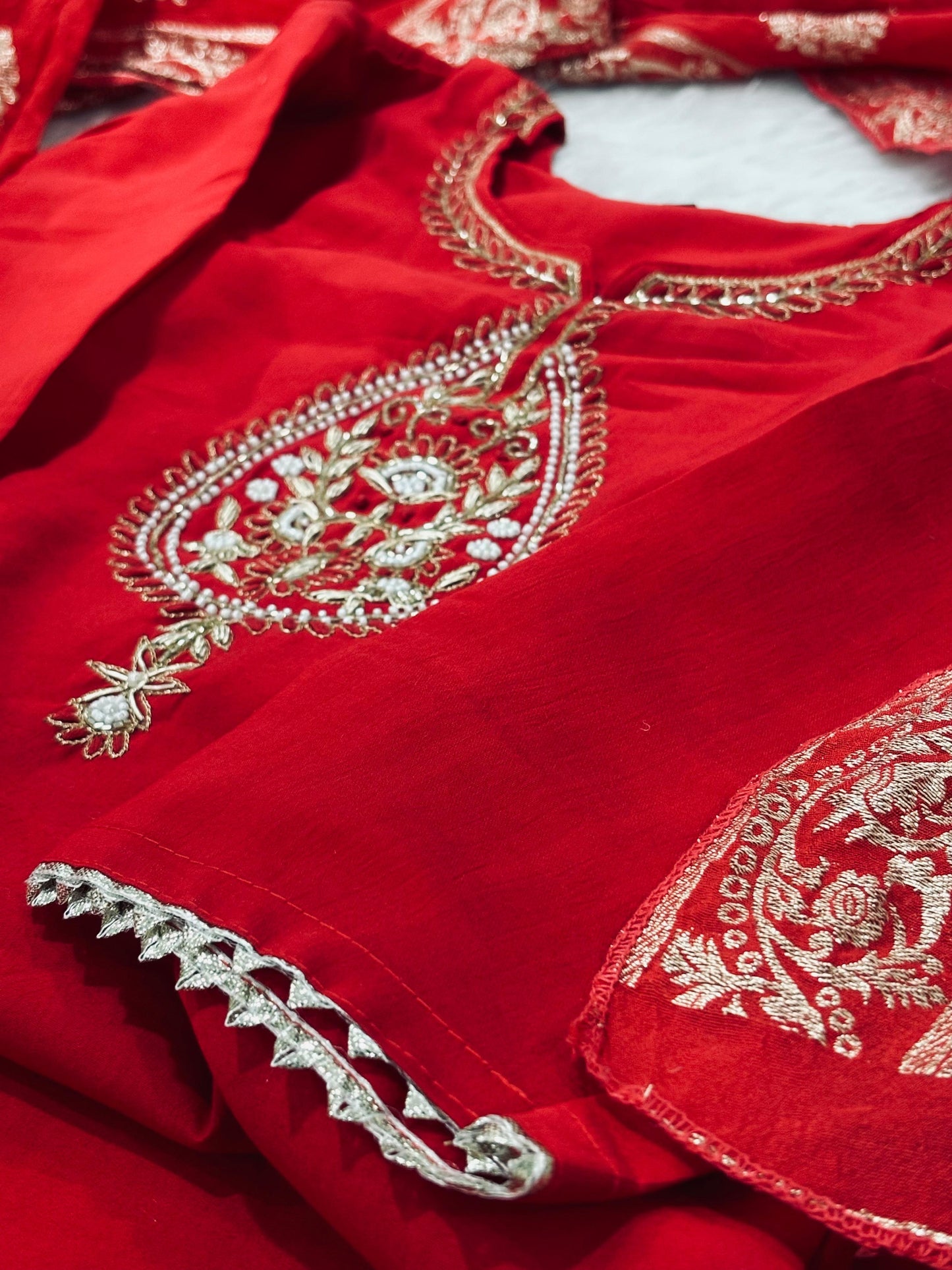 Premium zardozi handwork suit