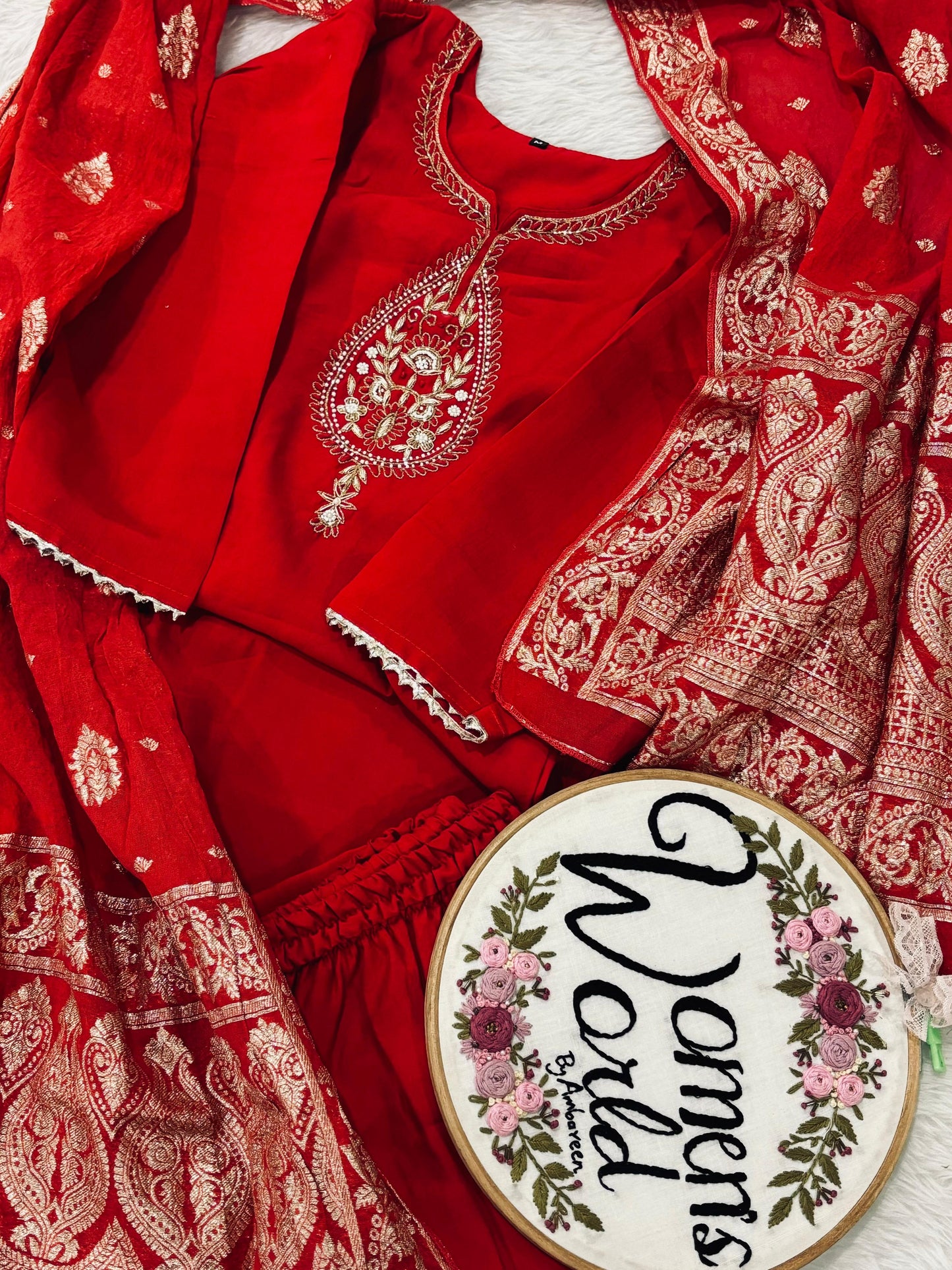 Premium zardozi handwork suit