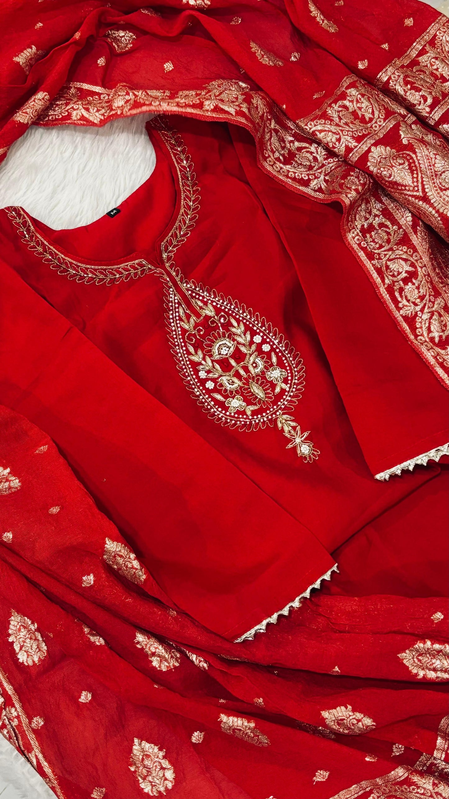 Premium zardozi handwork suit