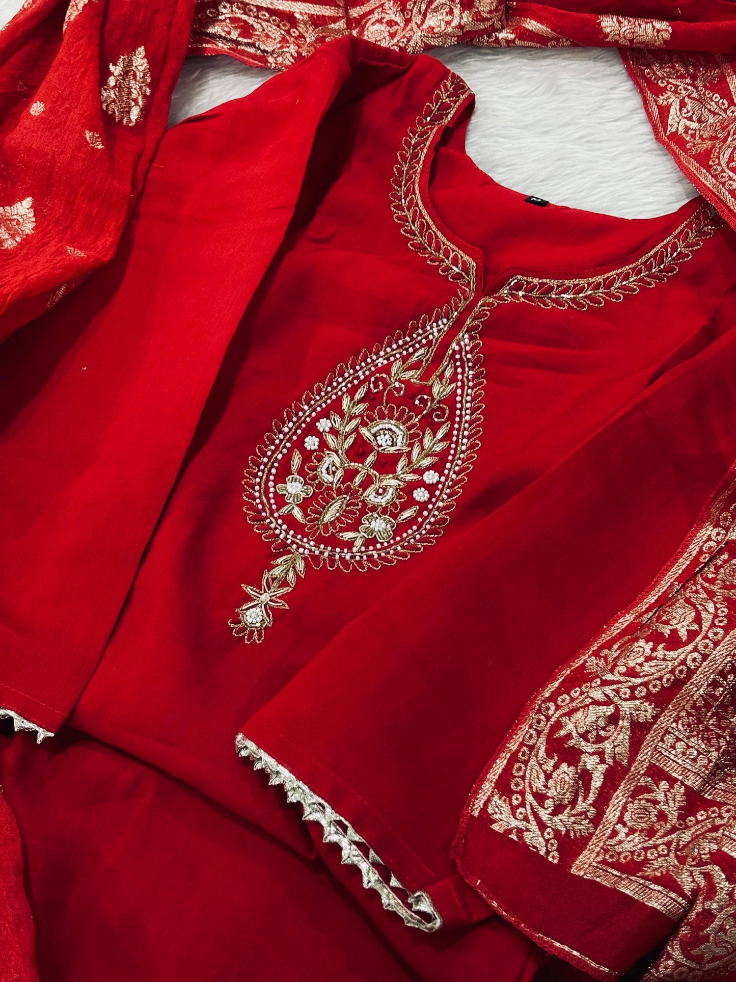Premium zardozi handwork suit