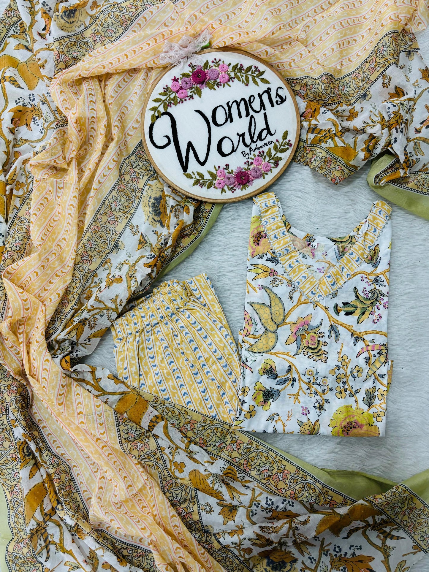 Premium stitched cotton suit