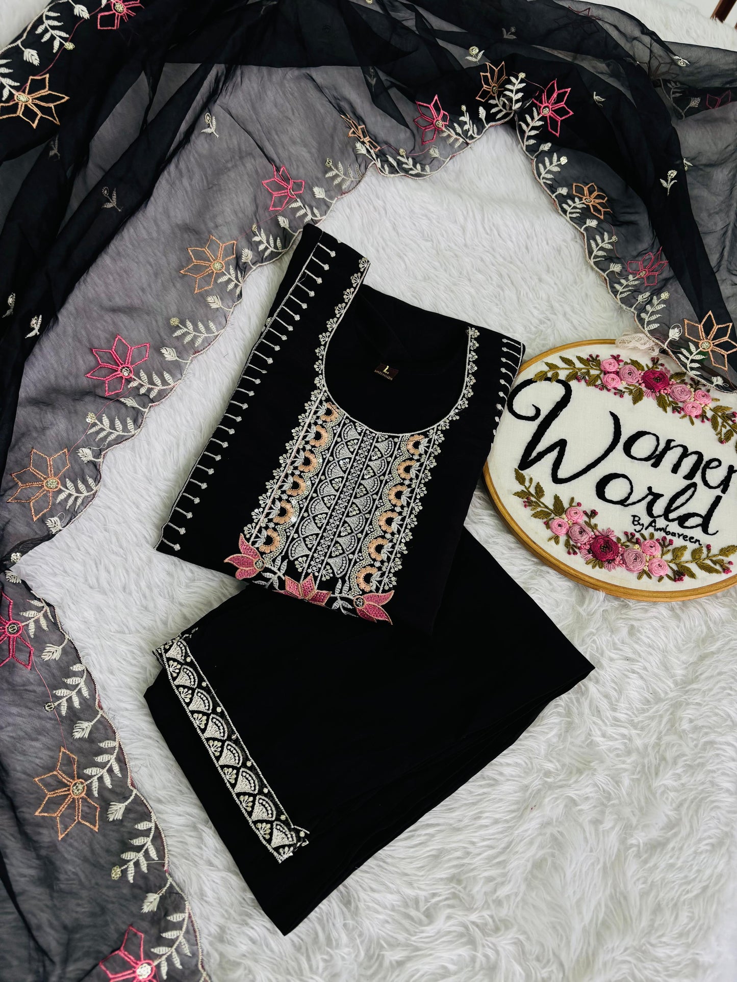 Partywear embroidered hotblack suit