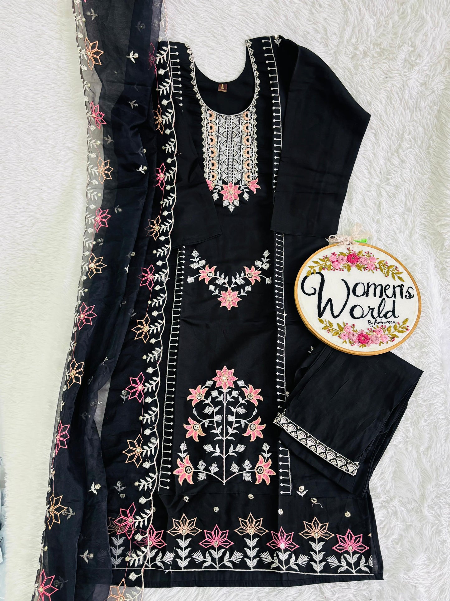 Partywear embroidered hotblack suit