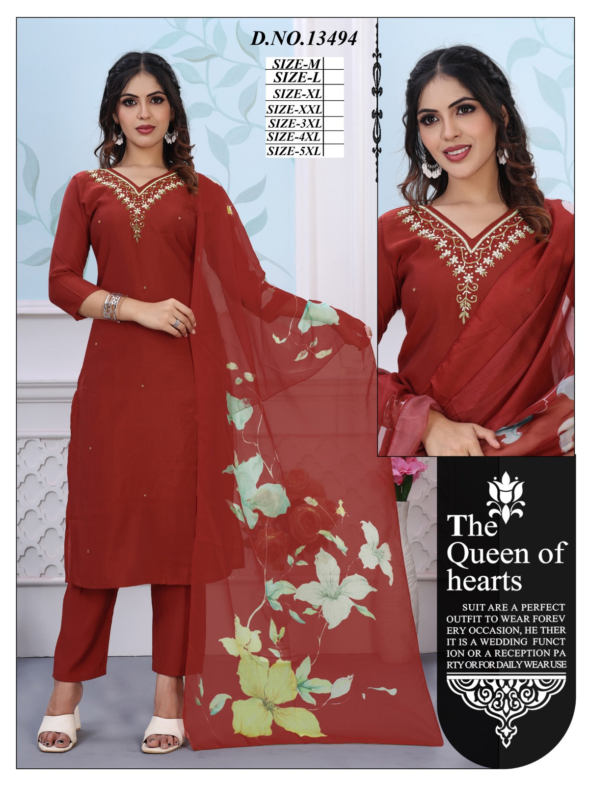 Handwork romansilk suit