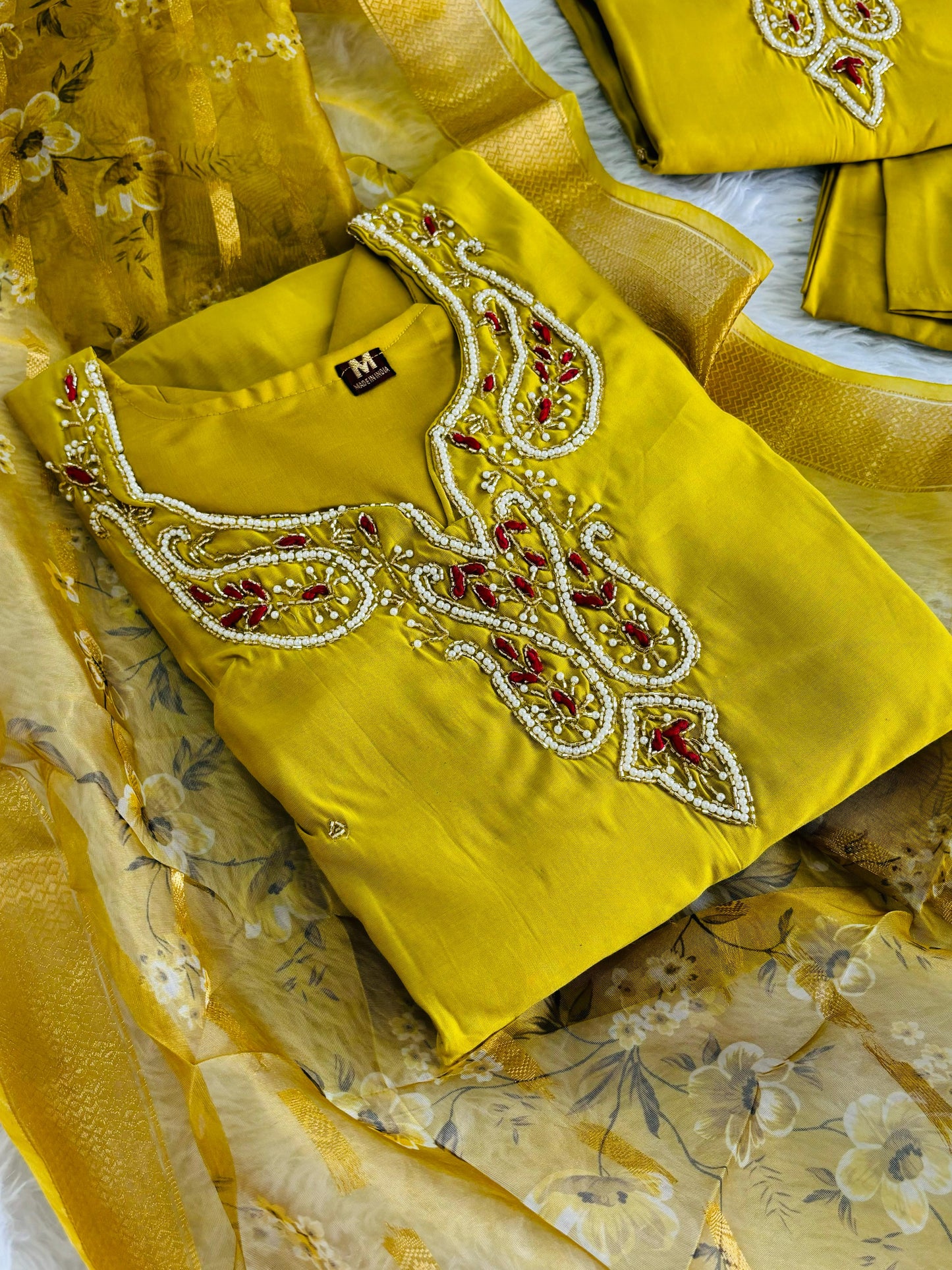 Handwork romansilk suit