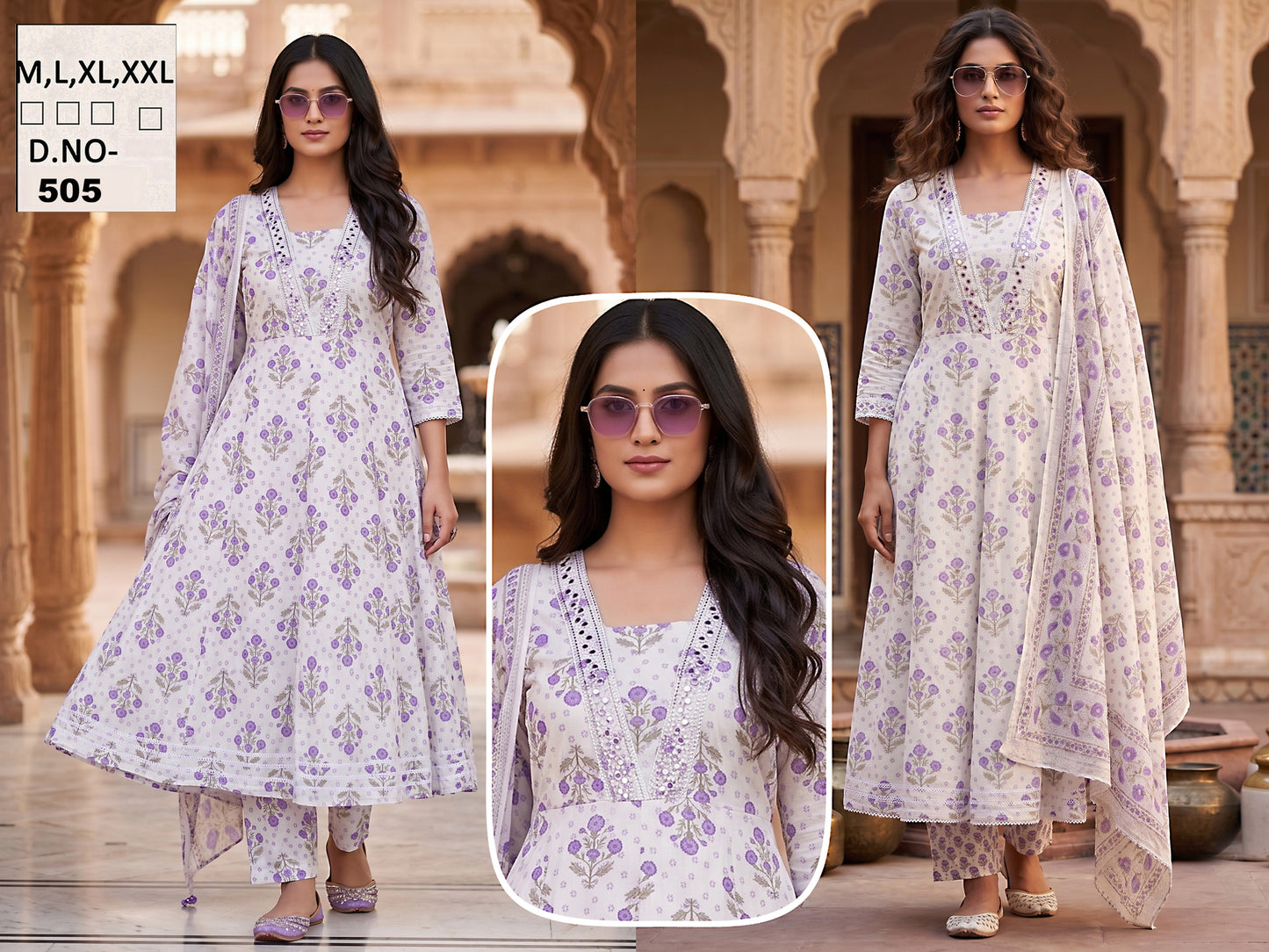 Anarkali gown with pant and dupatta (full suit )