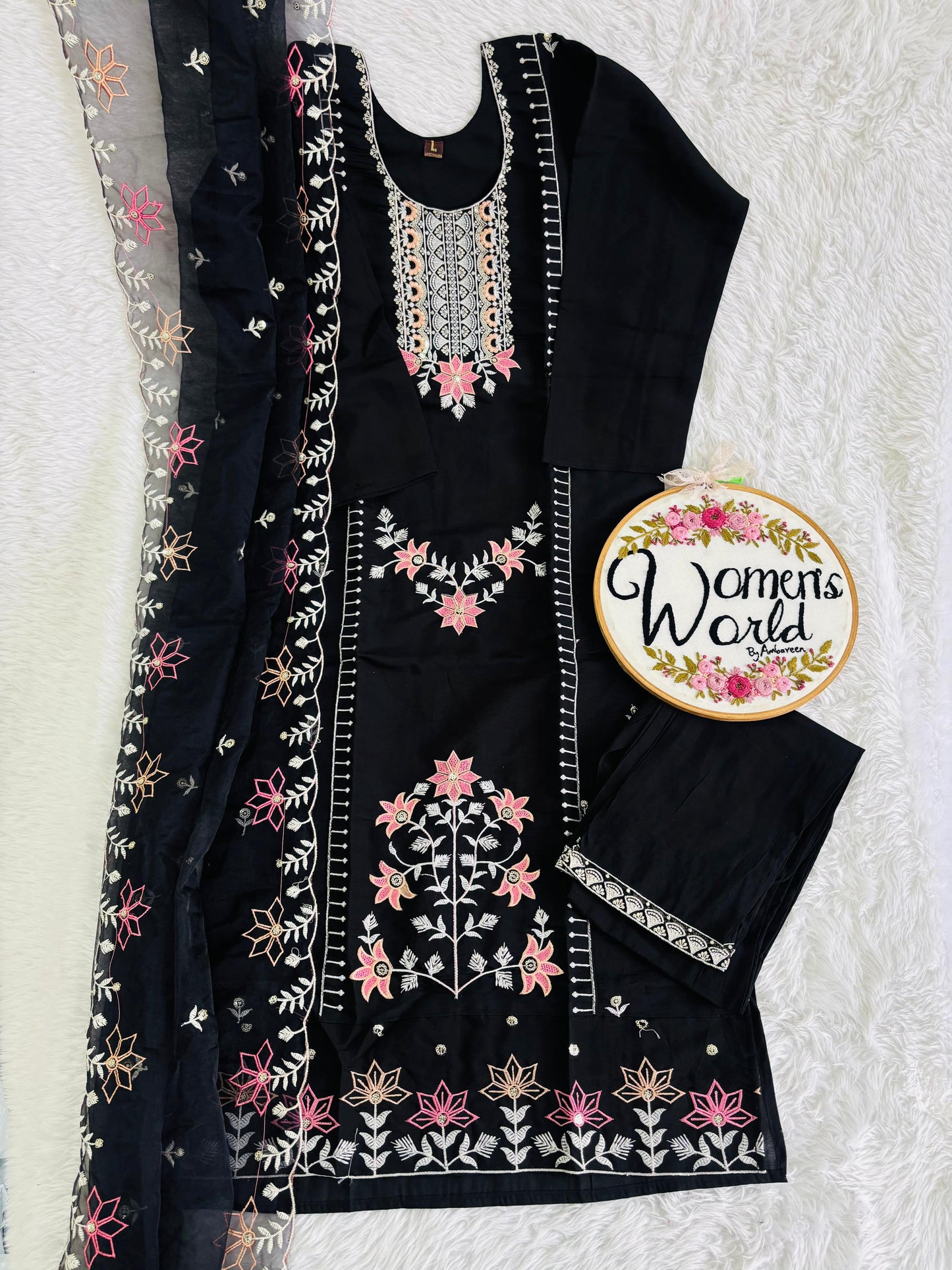 Partywear embroidered hotblack suit