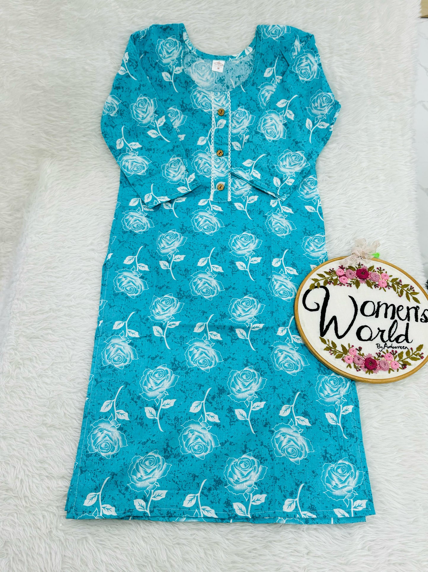 Pure cotton straight kurti