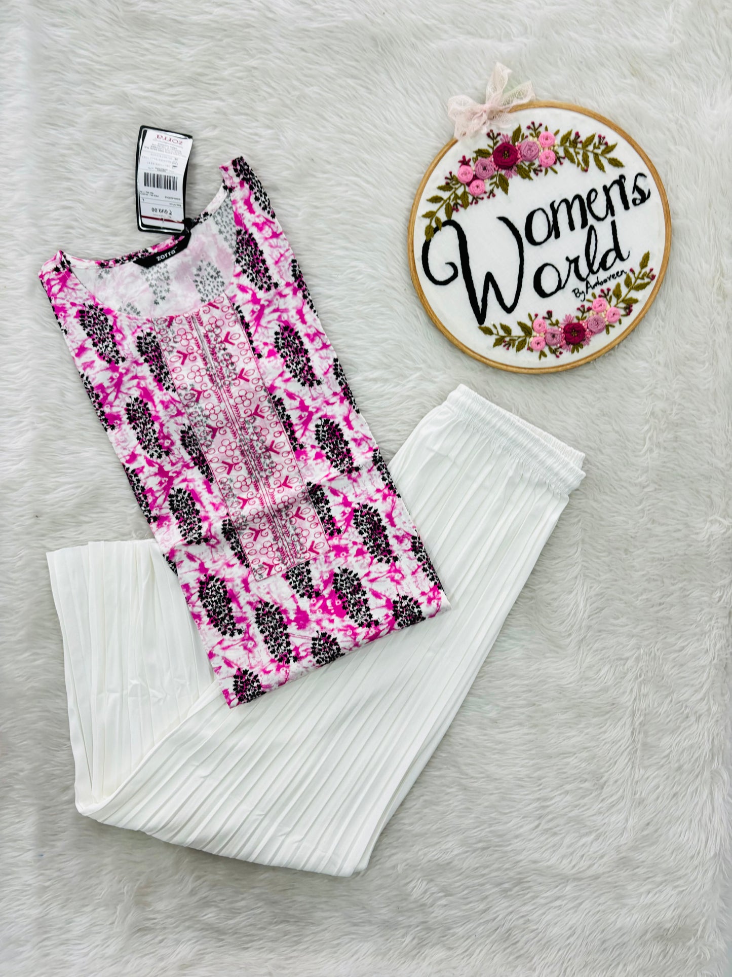 Branded kurti plazo set Ash