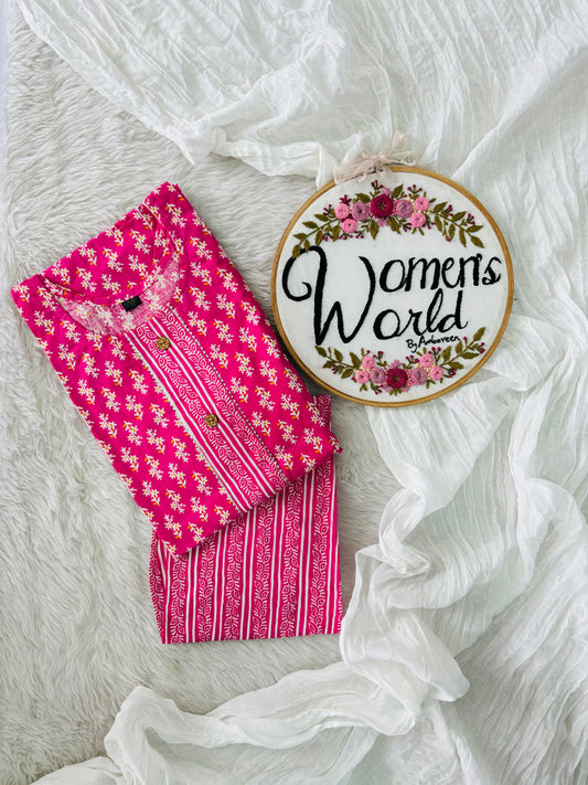 Stitched pure cotton suit