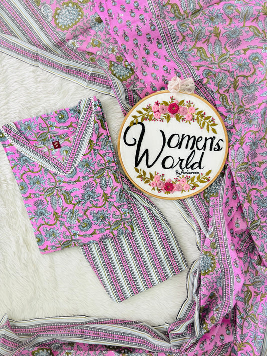 Stitched pure cotton suit