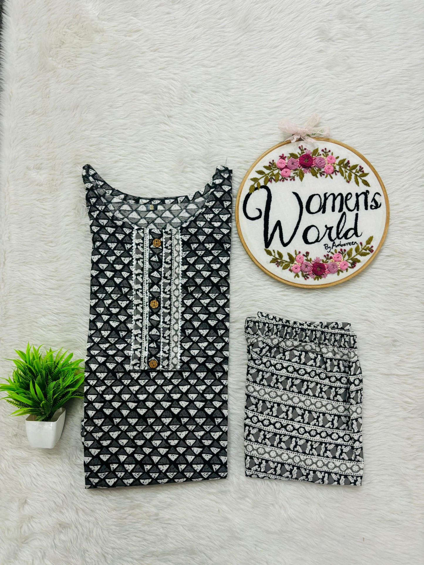 Blackish officewear cotton set