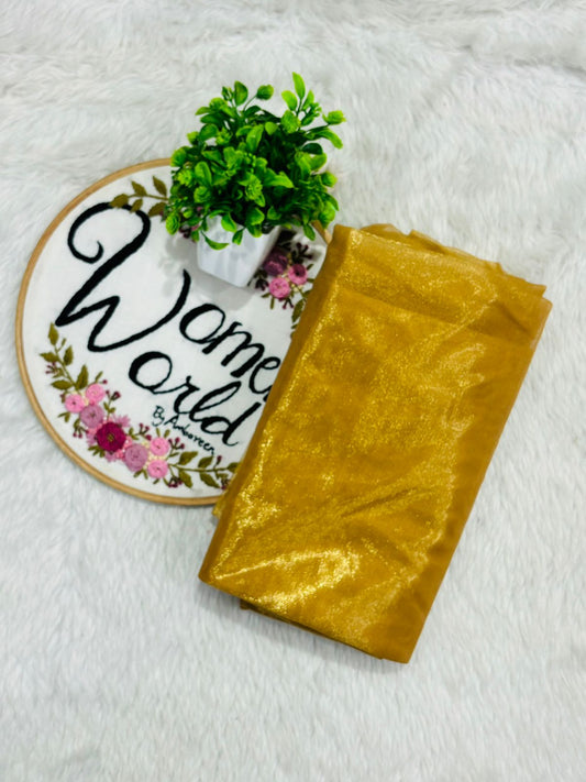 Golden bloss soft twill tissue saree