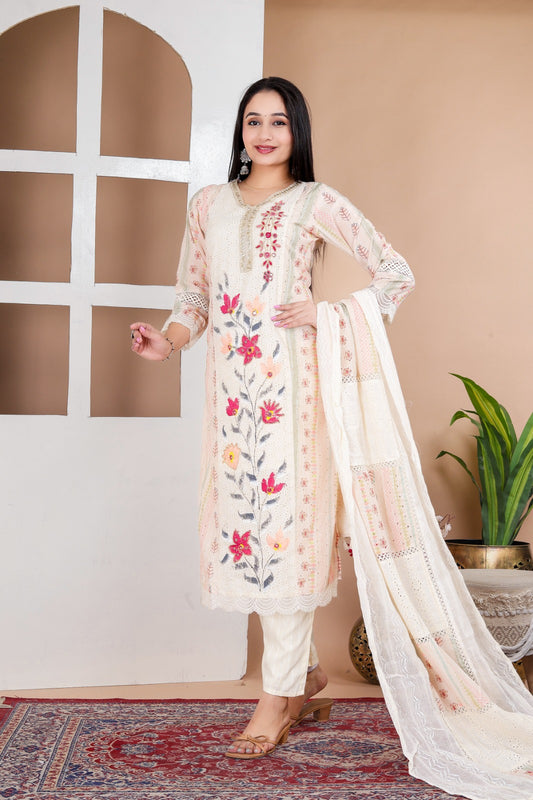 Partywear handwork hakoba and hand paint suit