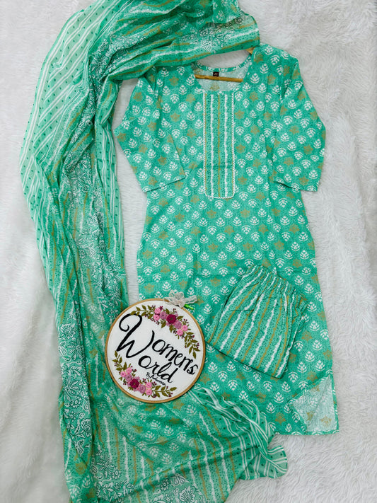 Ramagreen stitched cotton suit