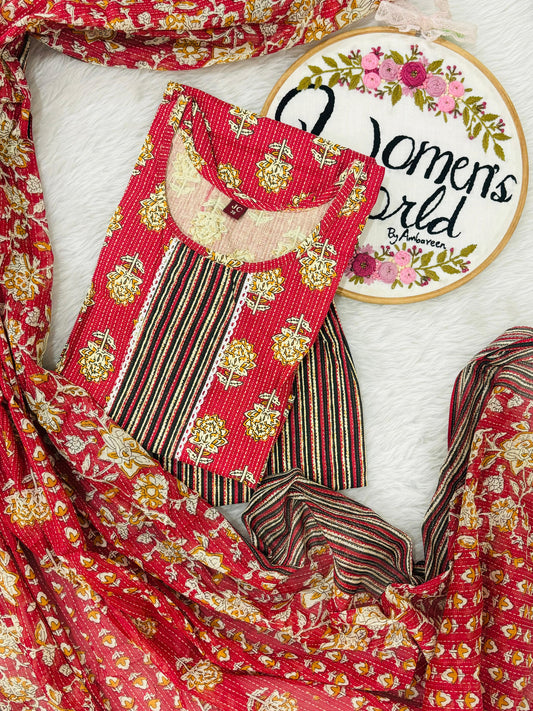 Premium stitched cotton suit