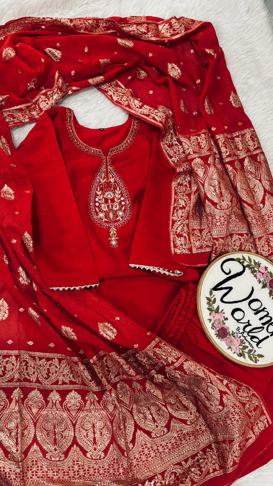 Premium zardozi handwork suit