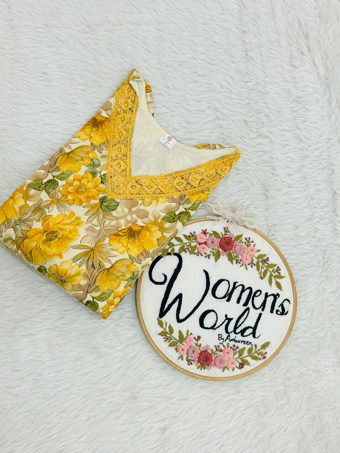 Floral v neck designer gown (xl xxl xxxl)