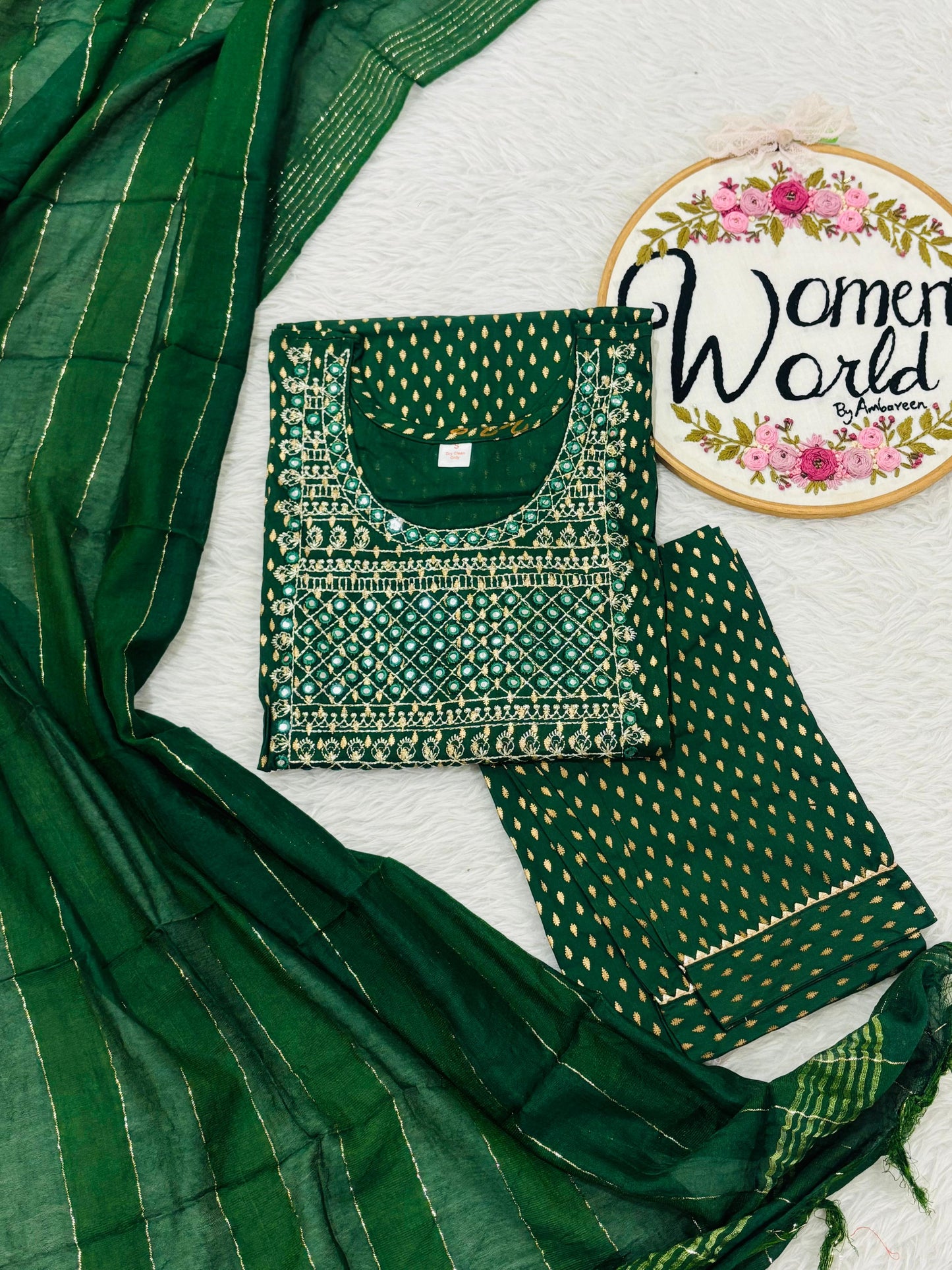 Forest green 3 pc suit