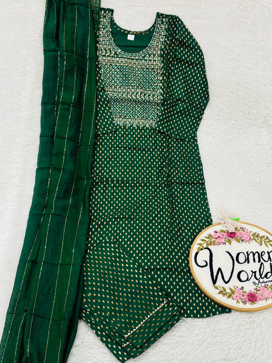 Forest green 3 pc suit