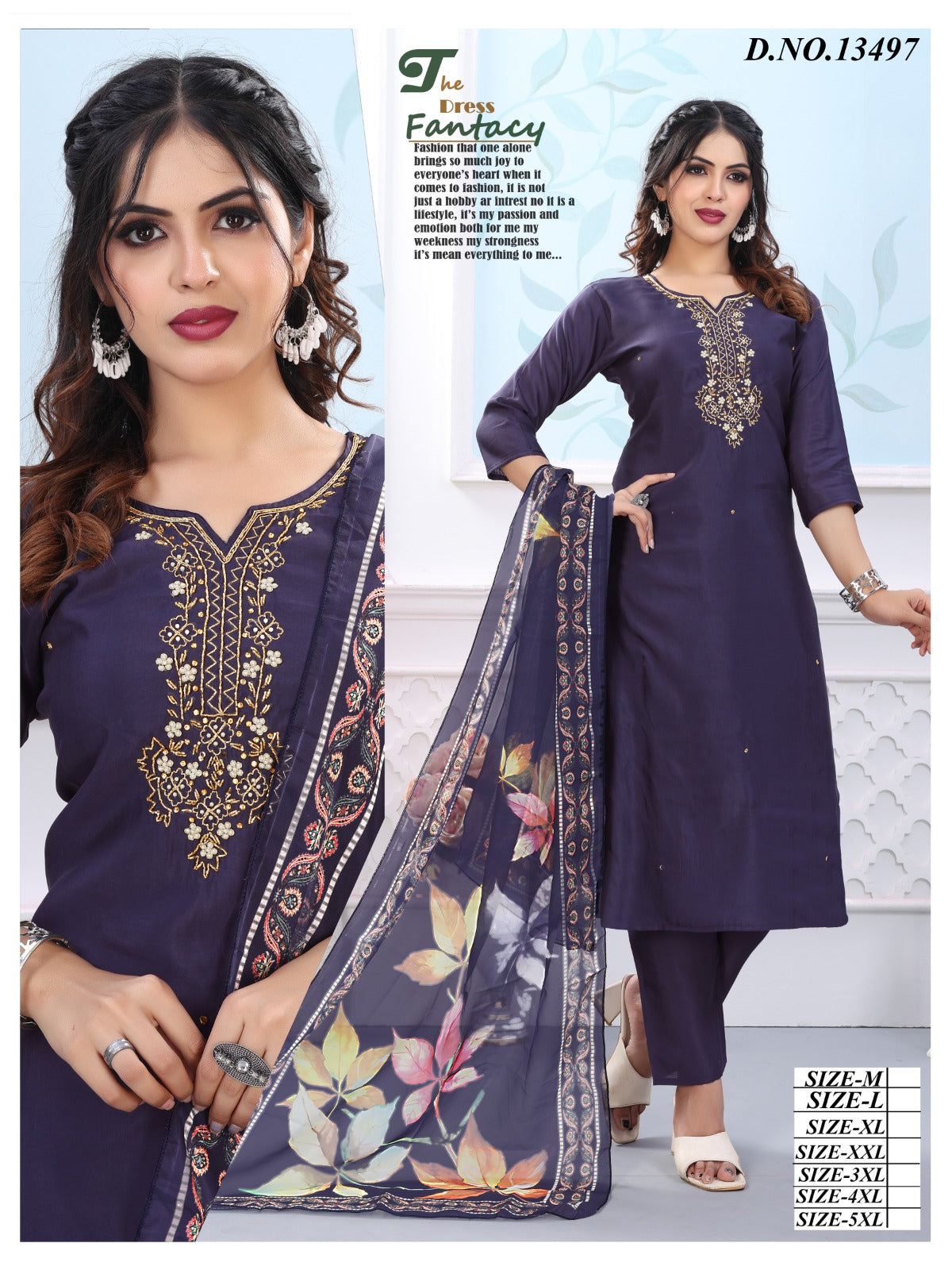 Handwork romansilk suit