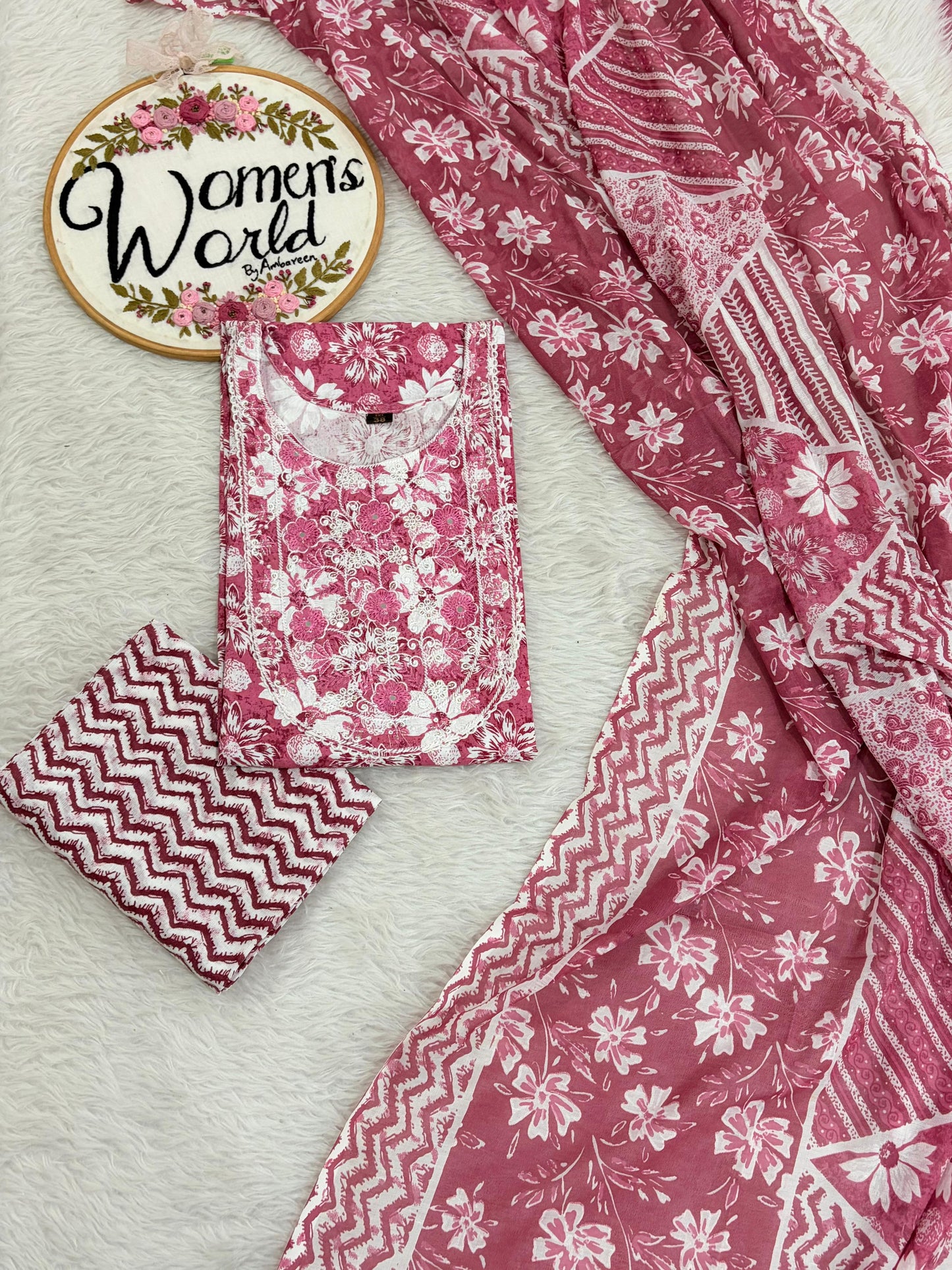 Summer collection Pure cotton 3 pc suit