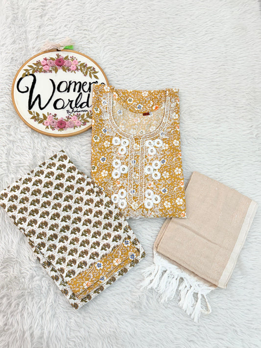 Summer collection handloom cotton 3 pc suits