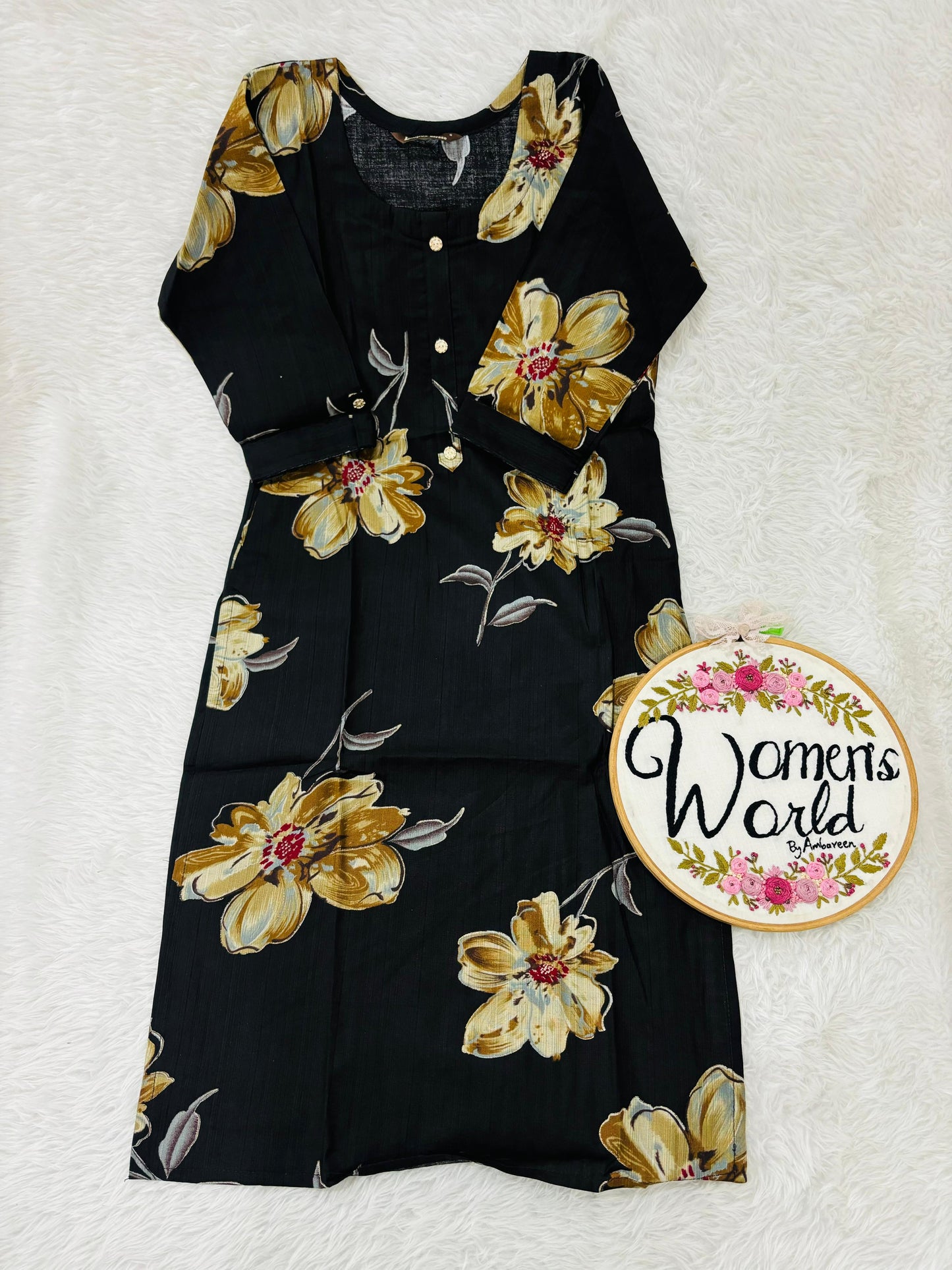 Branded hotblack pure vatican floral kurti