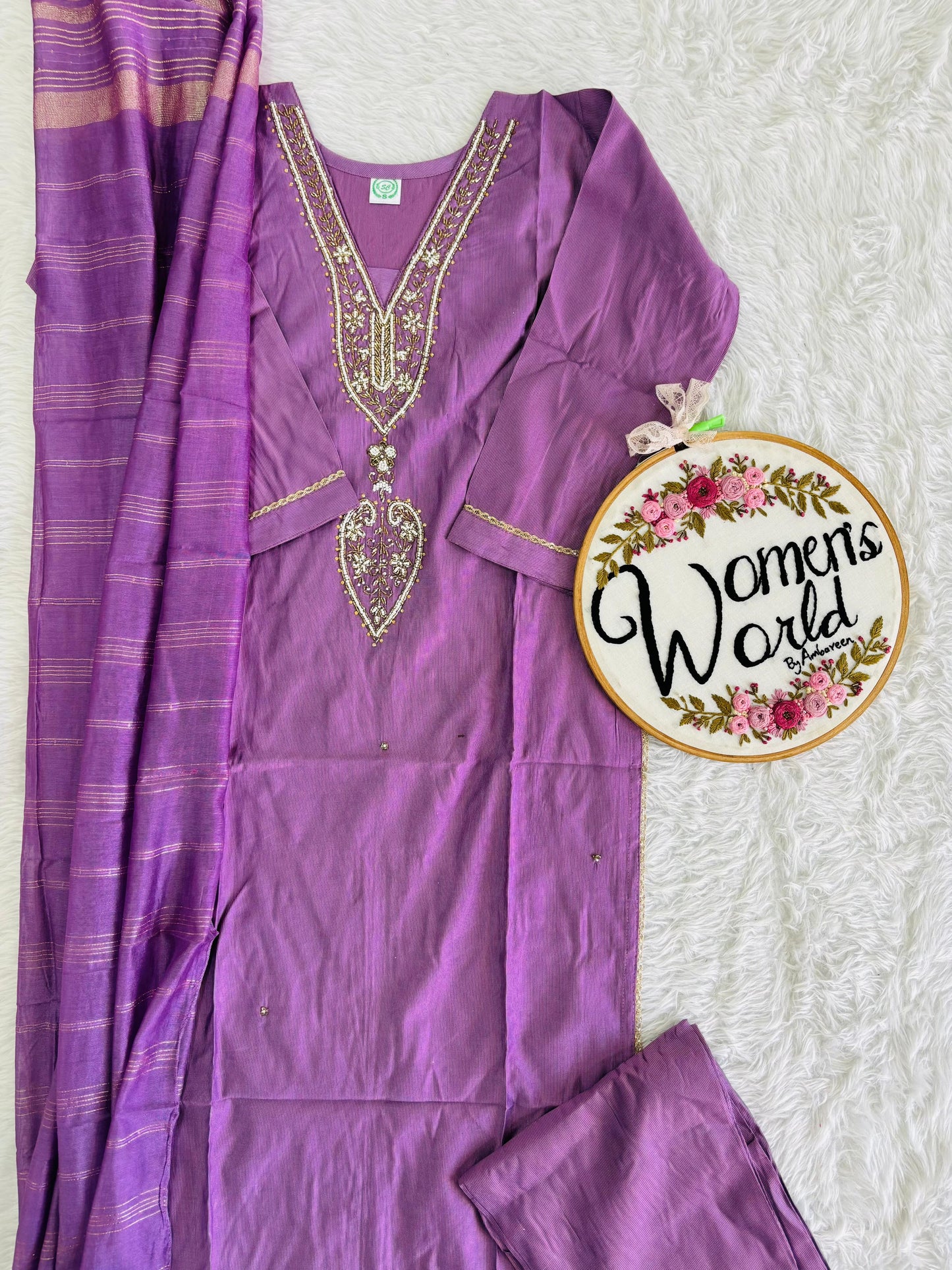 Handwork Lavender 3 pc suit