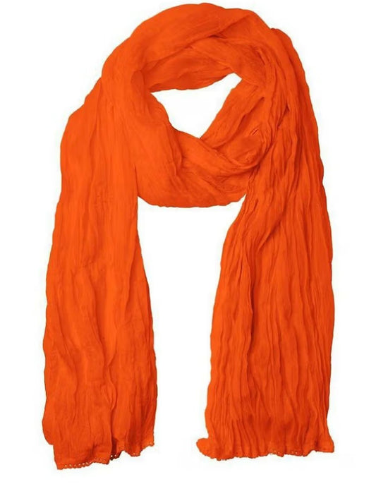 Pure cotton orange dupatta