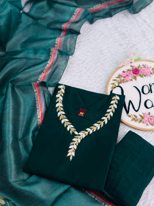 Sale Hotseller Handwork bottle green suit