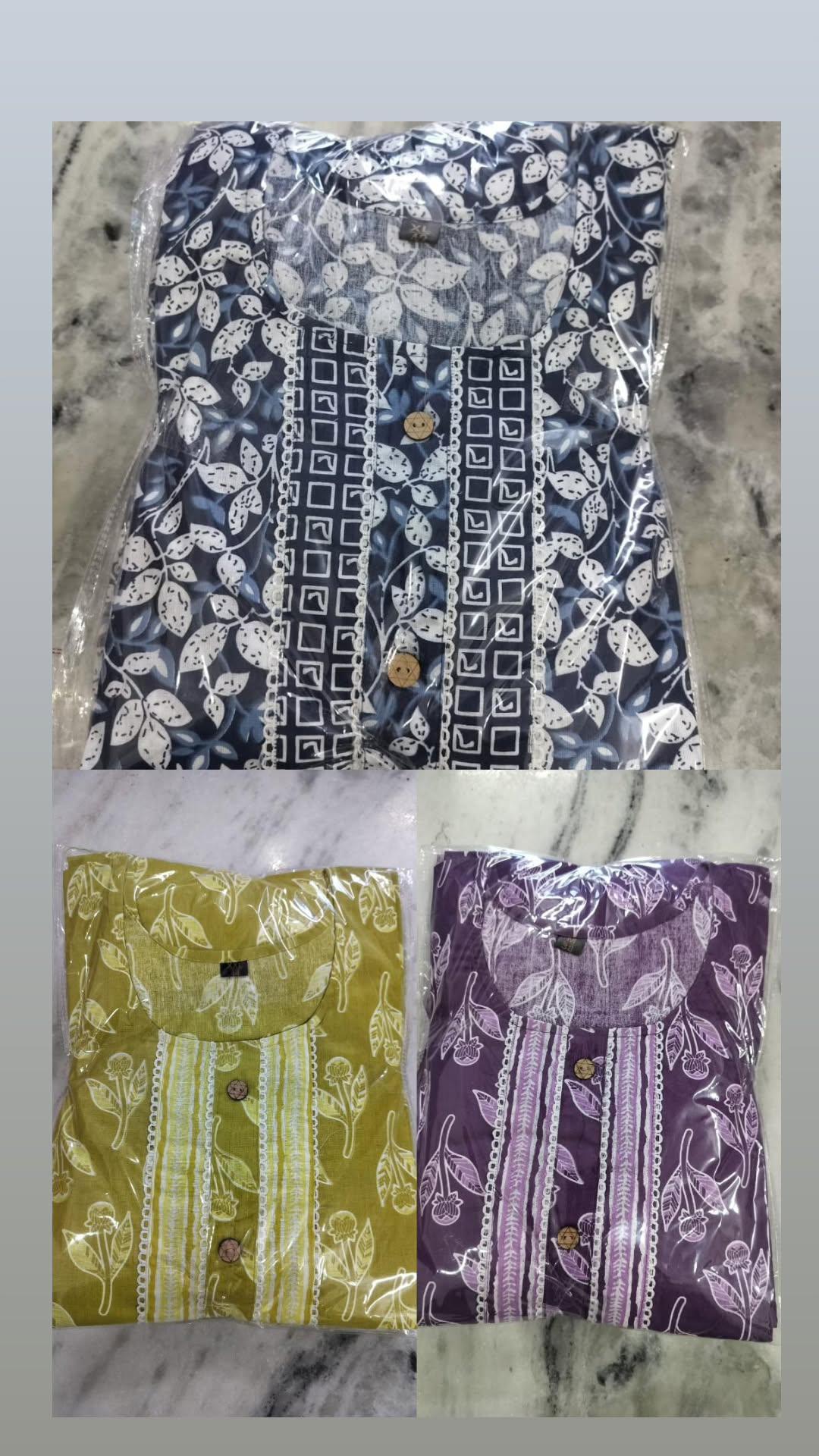 3 purecotton dresses combo(sale)