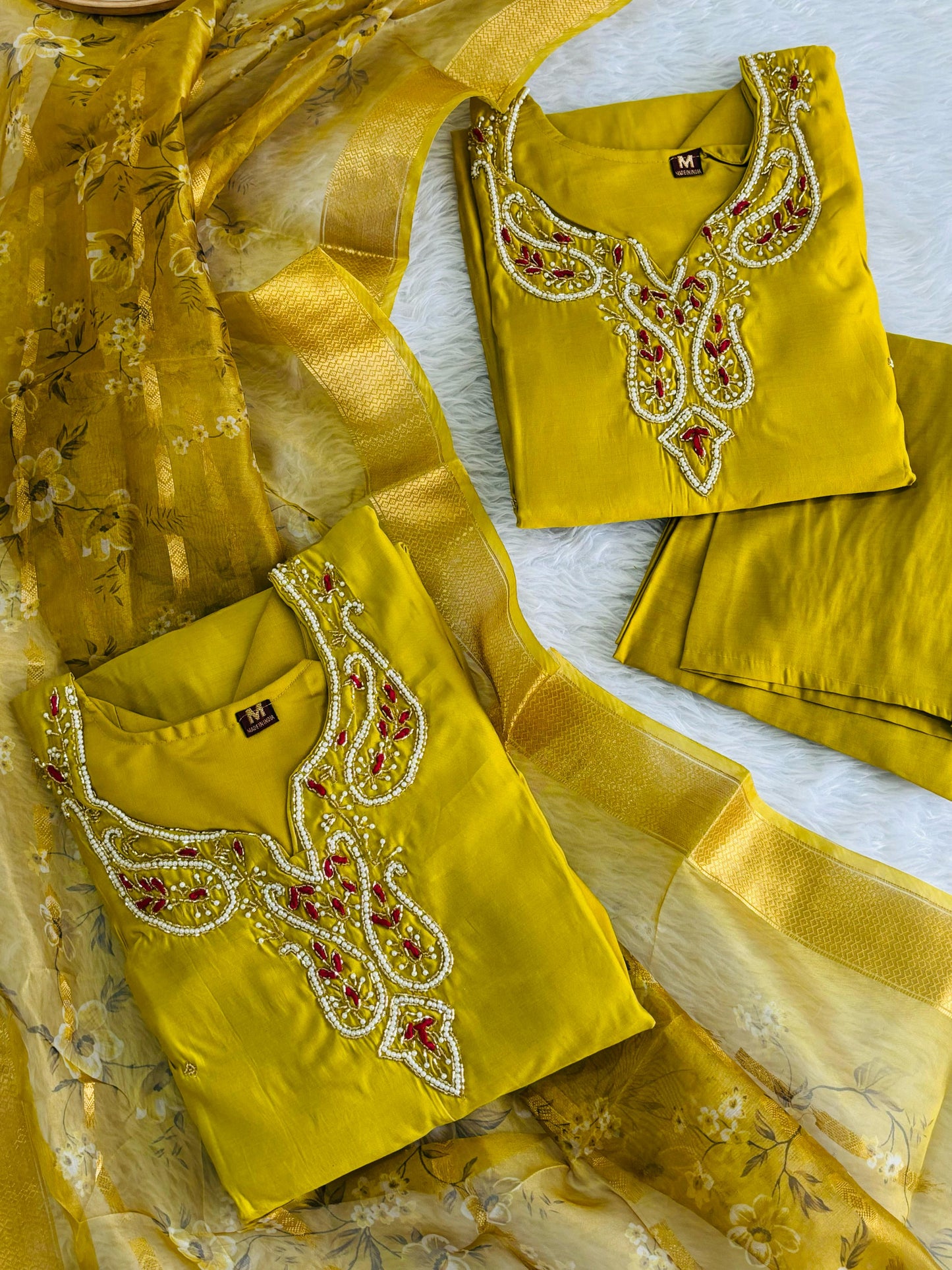 Handwork romansilk suit