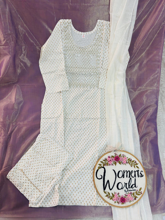 Hotselling white  3 pc suit